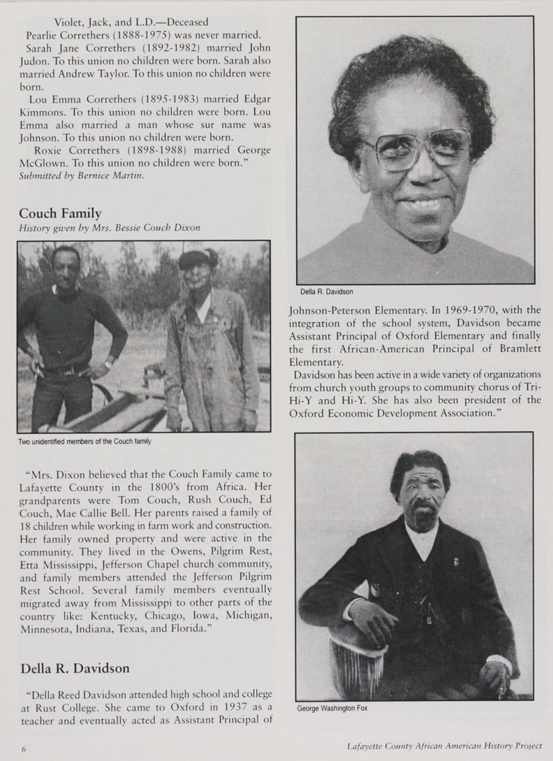 African American History Project page