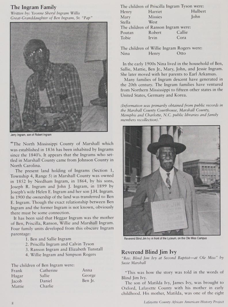 African American History Project page