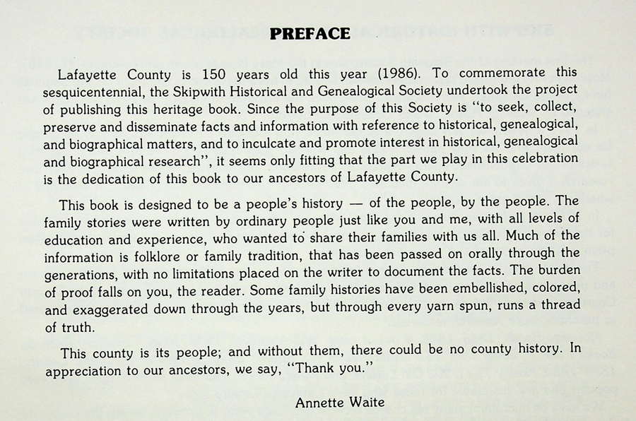 heritage book preface