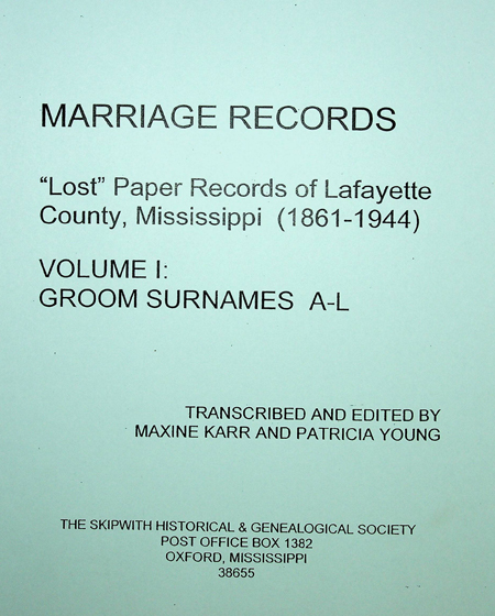 Marriage Records 1 cover